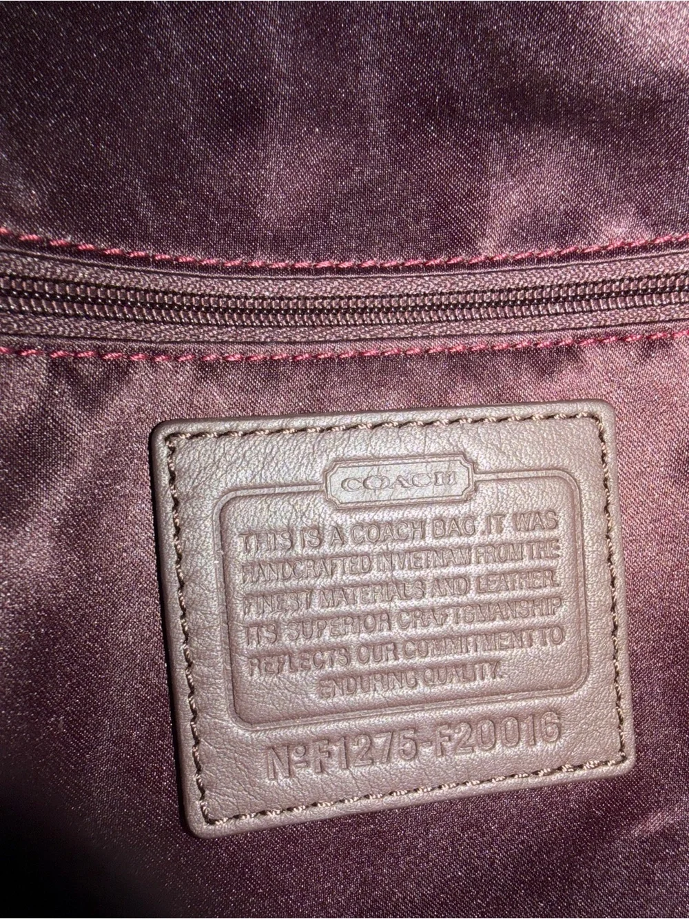 Coach 2012 shoulder